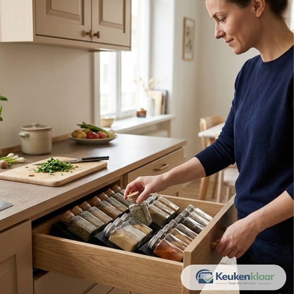 Keukenklaar - SpiceView I nooit meer zoeken naar je kruiden I Set van 4 stuks
