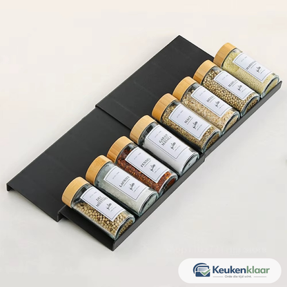 Keukenklaar - SpiceView I nooit meer zoeken naar je kruiden I Set van 4 stuks