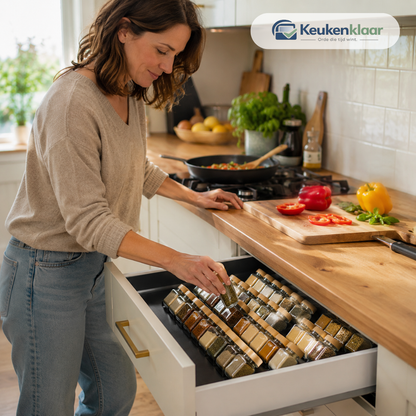Keukenklaar - SpiceView I nooit meer zoeken naar je kruiden I Set van 4 stuks