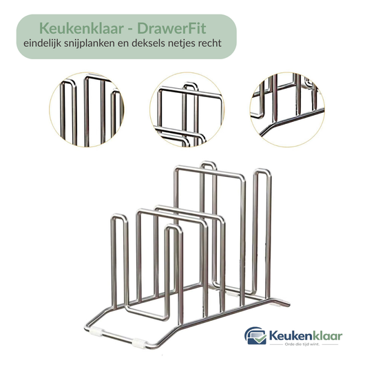 Keukenklaar - LidStand I eindelijk snijplanken en deksels netjes recht